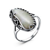 Кольцо из серебра с везувианом
