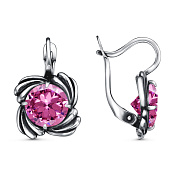 Серьги бижутерия с фианитами