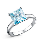 Кольцо бижутерия с фианитом