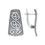 Серьги винтажные из серебра