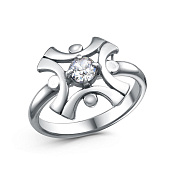 Кольцо бижутерия с фианитом