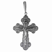 Подвеска крест из серебра