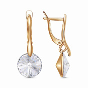 Серьги бижутерия с ювелирным стеклом