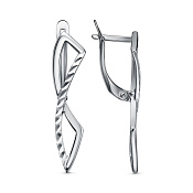 Серьги с алмазной гранью бижутерия