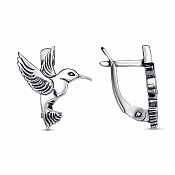 Серьги Колибри бижутерия