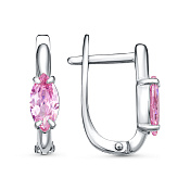 Серьги бижутерия с фианитами