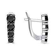 Серьги дорожки бижутерия с фианитами