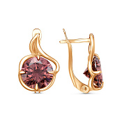 Серьги бижутерия с фианитами