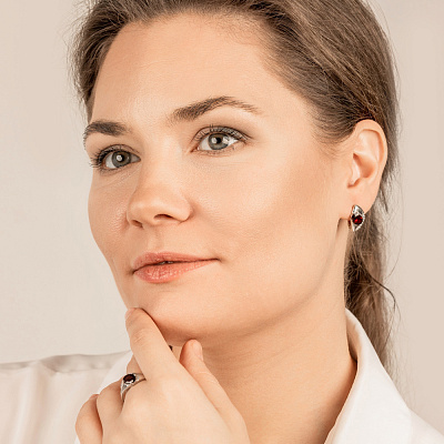 Серьги 34815040ПлГр