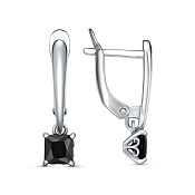 Серьги с подвесками бижутерия с фианитами