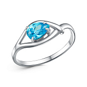 Кольцо бижутерия с фианитом