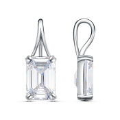 Подвеска из серебра с фианитом