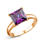 Кольцо бижутерия с фианитом