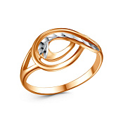 Кольцо с алмазной гранью бижутерия