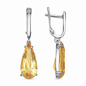 Серьги бижутерия с ювелирным стеклом