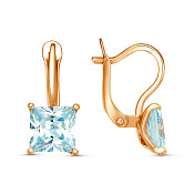 Серьги бижутерия с фианитами