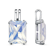 Подвеска из серебра с иск. лунным камнем