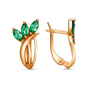 Серьги бижутерия с иск. шпинелью