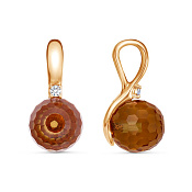 Подвеска бижутерия с иск. султанитом и фианитом