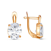 Серьги бижутерия с фианитами