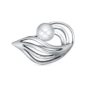 Брошь из серебра с жемчугом