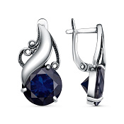 Серьги винтажные бижутерия с фианитами