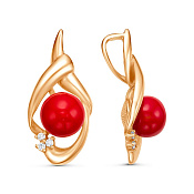 Подвеска бижутерия с имитацией жемчуга и фианитами