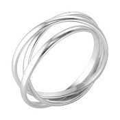 Кольцо Тринити из серебра
