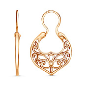 Серьги Калачи бижутерия