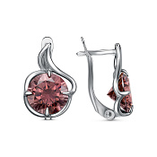 Серьги бижутерия с фианитами