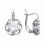 Серьги бижутерия с фианитами