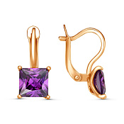 Серьги бижутерия с фианитами