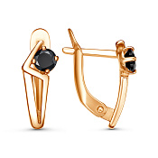 Серьги бижутерия с фианитами