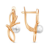 Серьги бижутерия с жемчугом