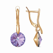 Серьги бижутерия с ювелирным стеклом