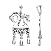 Подвеска Лошадка из серебра