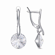 Серьги бижутерия с ювелирным стеклом