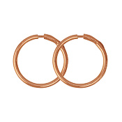 Серьги конго 15 мм бижутерия