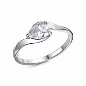 Кольцо бижутерия с фианитом