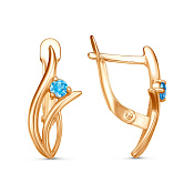 Серьги бижутерия с фианитами