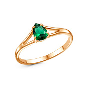 Кольцо тонкое бижутерия с иск. шпинелью