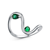 Кольцо бижутерия с иск. шпинелью