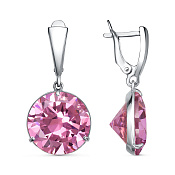 Серьги бижутерия с фианитами