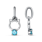 Подвеска Котик бижутерия с фианитом