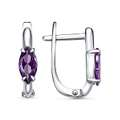 Серьги бижутерия с фианитами