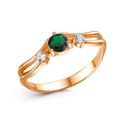 Кольцо тонкое бижутерия с фианитами