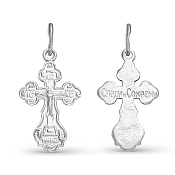 Подвеска крест из серебра
