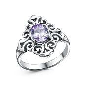 Кольцо бижутерия с фианитом