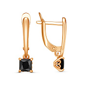 Серьги с подвесками бижутерия с фианитами