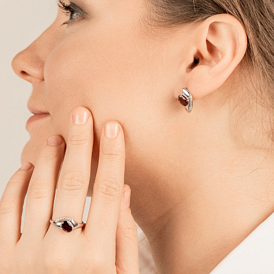 Серьги 34815040ПлГр